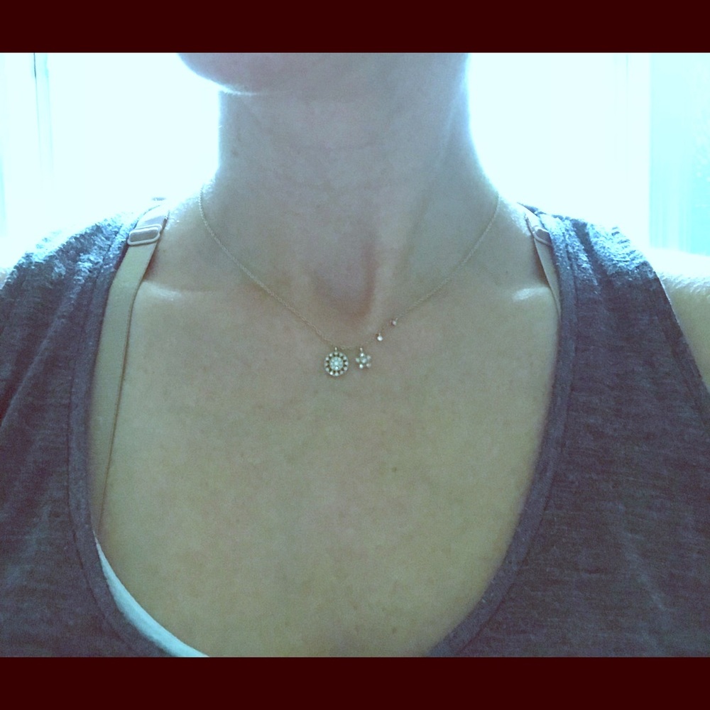 SOLD Meira T 14k Yellow Gold Diamond Necklace